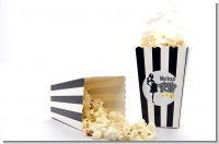 About to Pop Mommy Black - Personalized Baby Shower Popcorn Boxes - Set of 12