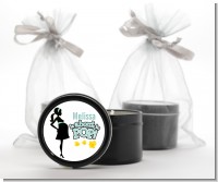 About To Pop Mommy - Baby Shower Black Candle Tin Favors