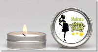 About To Pop Mommy Green - Baby Shower Candle Favors