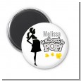 About To Pop Mommy Grey - Personalized Baby Shower Magnet Favors thumbnail