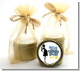 About To Pop Mommy Navy Blue - Baby Shower Gold Tin Candle Favors thumbnail