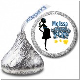 About To Pop Mommy Navy Blue - Hershey Kiss Baby Shower Sticker Labels About To Pop Mommy Navy Blue - Hershey Kiss Baby Shower Sticker Labels