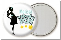 About To Pop Mommy - Personalized Baby Shower Pocket Mirror Favors