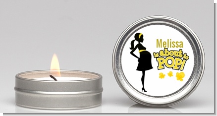 About to Pop Mommy Yellow - Baby Shower Candle Favors
