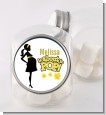 About to Pop Mommy Yellow - Personalized Baby Shower Candy Jar thumbnail