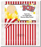 About To Pop - Personalized Popcorn Wrapper Baby Shower Favors About To Pop - Personalized Popcorn Wrapper Baby Shower Favors
