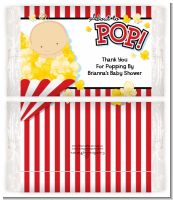 About To Pop - Personalized Popcorn Wrapper Baby Shower Favors