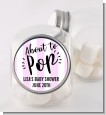 About To Pop Stripes - Personalized Baby Shower Candy Jar thumbnail