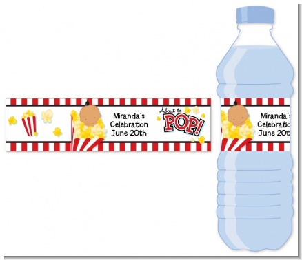 About To Pop ® - Personalized Baby Shower Water Bottle Labels