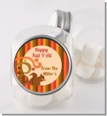Acorn Harvest Fall Theme - Personalized Halloween Candy Jar