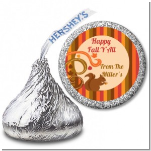 Acorn Harvest Fall Theme - Hershey Kiss Halloween Sticker Labels