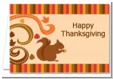 Acorn Harvest Fall Theme - Thanksgiving Thank You Cards