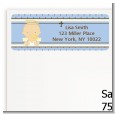 Angel Baby Boy Caucasian - Baptism / Christening Return Address Labels thumbnail