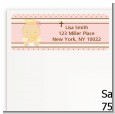 Angel Baby Girl Caucasian - Baptism / Christening Return Address Labels thumbnail