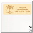 Autumn Tree - Bridal Shower Return Address Labels thumbnail