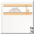 Giraffe Brown - Baby Shower Return Address Labels thumbnail