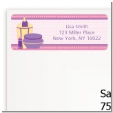 Glamour Girl - Birthday Party Return Address Labels