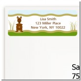 Kangaroo - Baby Shower Return Address Labels