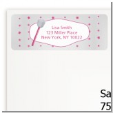 Microphone - Birthday Party Return Address Labels