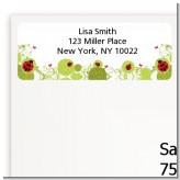 Ladybug - Baby Shower Return Address Labels