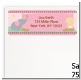 Our Little Peanut Girl - Baby Shower Return Address Labels thumbnail