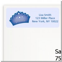 Prince Crown - Baby Shower Return Address Labels