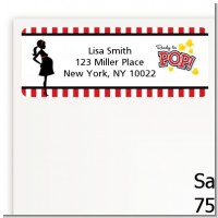 Ready To Pop - Baby Shower Return Address Labels