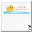 Rubber Ducky - Baby Shower Return Address Labels thumbnail