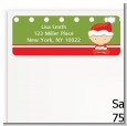 Christmas Baby Caucasian - Baby Shower Return Address Labels thumbnail