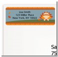 Little Turkey Girl - Baby Shower Return Address Labels thumbnail