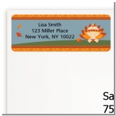 Little Turkey Girl - Baby Shower Return Address Labels