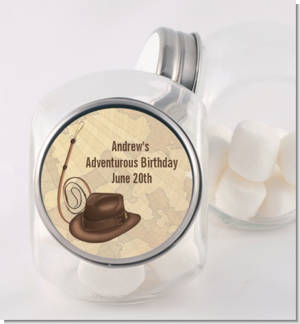 Adventure - Personalized Birthday Party Candy Jar