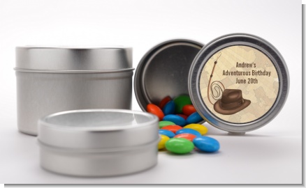 Adventure - Custom Birthday Party Favor Tins