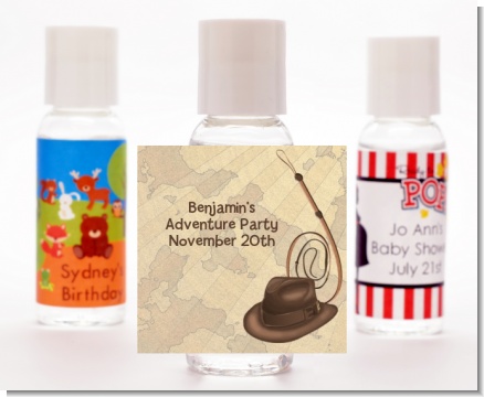Adventure - Personalized Birthday Party Hand Sanitizers Favors