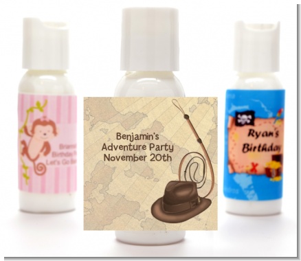 Adventure - Personalized Birthday Party Lotion Favors