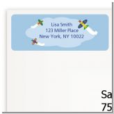 Airplane - Birthday Party Return Address Labels