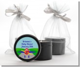 Airplane - Baby Shower Black Candle Tin Favors