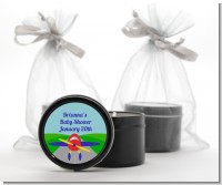Airplane - Baby Shower Black Candle Tin Favors