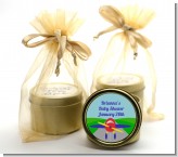 Airplane - Baby Shower Gold Tin Candle Favors