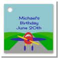 Airplane - Personalized Birthday Party Card Stock Favor Tags thumbnail