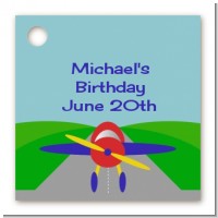 Airplane - Personalized Birthday Party Card Stock Favor Tags