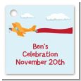 Airplane in the Clouds - Personalized Birthday Party Card Stock Favor Tags thumbnail