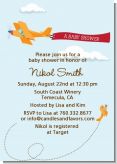 Airplane in the Clouds - Baby Shower Invitations