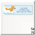 Airplane in the Clouds - Baby Shower Return Address Labels thumbnail