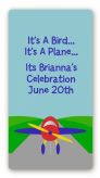 Airplane - Custom Rectangle Birthday Party Sticker/Labels