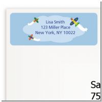 Airplane - Baby Shower Return Address Labels