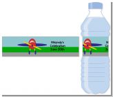 Airplane - Personalized Baby Shower Water Bottle Labels