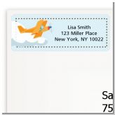 Airplane in the Clouds - Birthday Party Return Address Labels