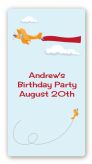 Airplane in the Clouds - Custom Rectangle Birthday Party Sticker/Labels