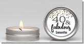 40 and Fabulous Glitter - Birthday Party Candle Favors